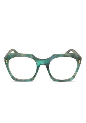 Kador Gloria geometric-frame glasses - Green
