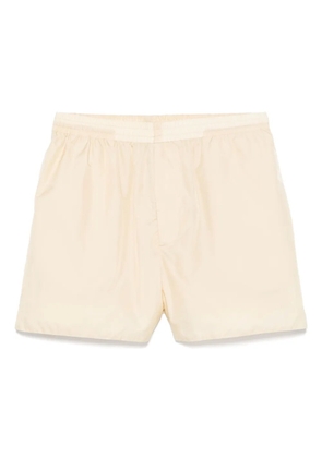Auralee light sheer shorts - Yellow
