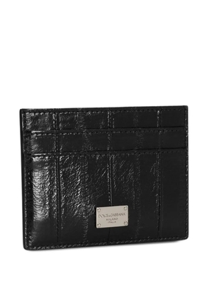 Dolce & Gabbana textured leather card holder - Black