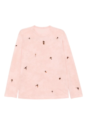 JNBY cotton long-sleeved T-shirt - Pink