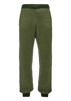 JW Anderson wool blend knitted trousers - Green