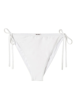 Miu Miu jersey bikini bottoms - White