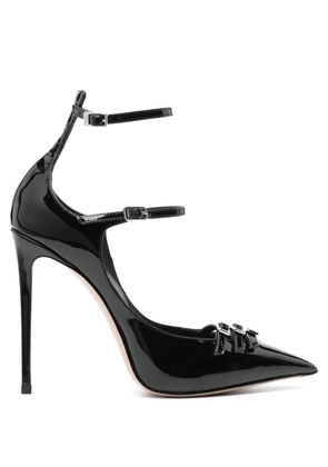 Le Silla Morgana 120mm leather pumps - Black