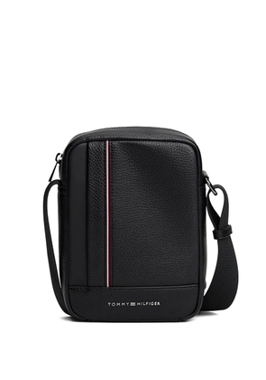 Tommy Hilfiger stripe messenger bag - Black