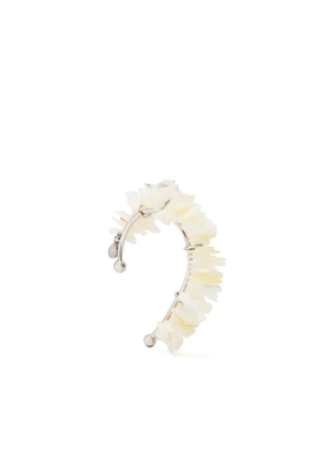 Courrèges mother of pearl ear cuff - White