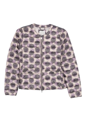 Geox graphic-print puffer jacket - Neutrals