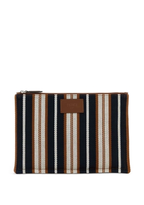 FENDI striped clutch bag - Blue