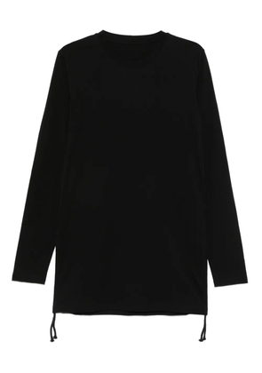 Nomen Nescio drawstring long-sleeve T-shirt - Black