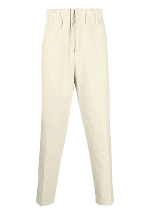 Jil Sander elasticated-waistband cotton trousers - Yellow