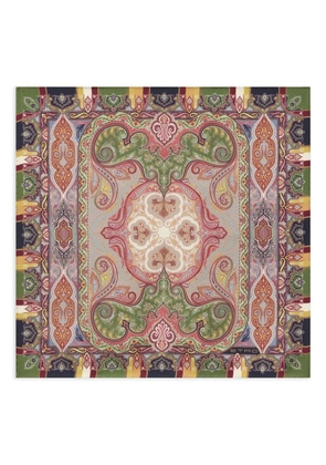 ETRO floral paisley silk pocket square - Neutrals