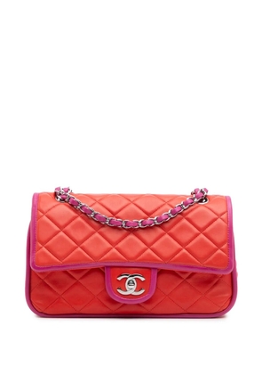 CHANEL Pre-Owned 2006-2008 Medium Classic Bicolor Lambskin Double Flap shoulder bag - Red