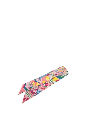 Hermès Pre-Owned 2019-2025 La Source de Pegase Silk Twilly Scarf scarves - Pink