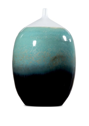 L'OCA NERA two-tone vase (32cm) - Blue