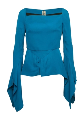 Roland Mouret draped-detail blouse - Blue
