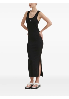HUGO side-slit midi dress - Black