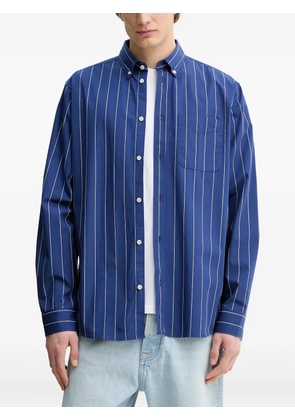Les Deux Kent pinstripe Oxford shirt - Blue