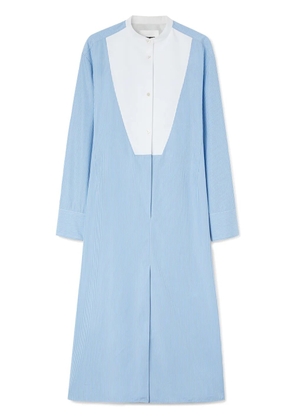 Jil Sander plastron poplin shirtdress - Blue