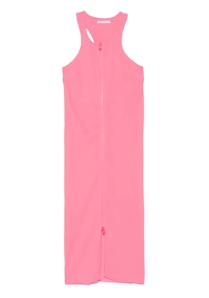 Patrizia Pepe zip-up midi dress - Pink