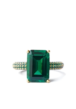 Izabel Display Mega Rectangle ring - Green