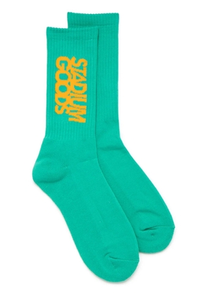 STADIUM GOODS® logo 'Marino Teal' crew socks - Blue
