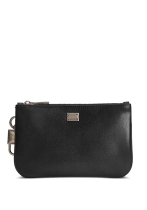 Dolce & Gabbana padlock-charm wash bag - Black