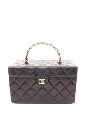 CHANEL Pre-Owned Matelassé vanity bag - Black