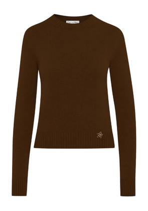 Oscar de la Renta scarf-detail sweater - Brown