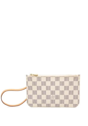 Louis Vuitton Pre-Owned 2016 Damier Azur Neverfull PM pouch - White