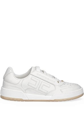 Elisabetta Franchi logo-embossed sneakers - White