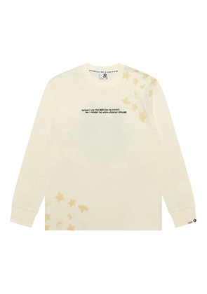 AAPE BY *A BATHING APE® star-detail camo-print long-sleeved sweatshirt - Neutrals
