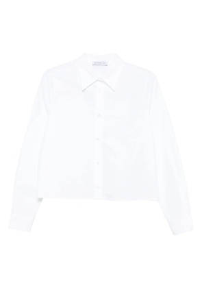 Manuel Ritz Oxford cropped shirt - White
