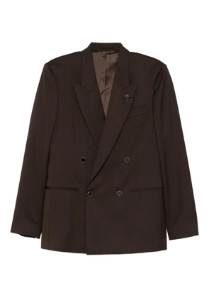 Lardini double-breasted jacket - Brown