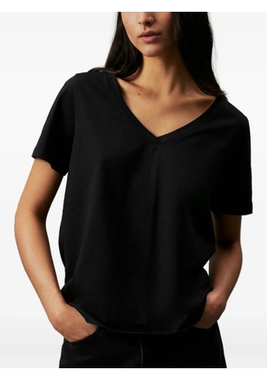 Calvin Klein v-neck short-sleeve T-shirt - Black