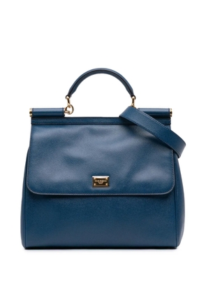 Dolce & Gabbana Pre-Owned 2009 Large Calfskin Miss Sicily satchel - Blue