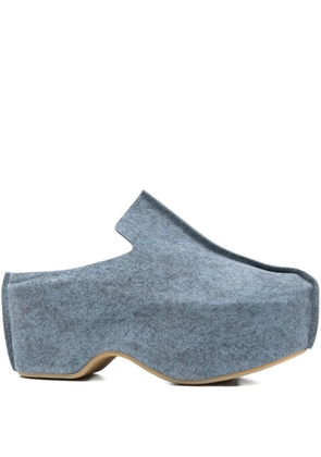 JW Anderson 75mm platform clogs - Blue
