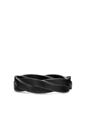 David Yurman DY Helios band ring (6mm) - Black