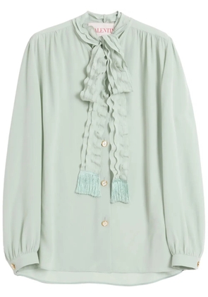 Valentino Garavani crepe de chine shirt - Green