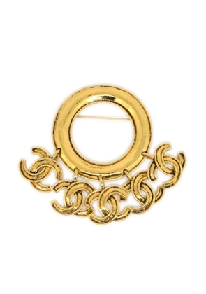 CHANEL Pre-Owned 1994 CC brooch - Gold
