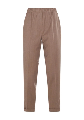 Antonelli elastic-waist trousers - Neutrals