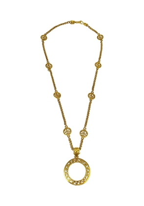 CHANEL Pre-Owned 1995 loupe-pendant necklace - Gold