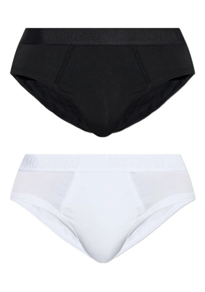 Moschino logo-embellished briefs (pack of two) - Black