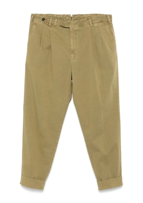 PT Torino pleat-detail trousers - Green