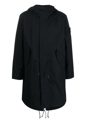 Stone Island Compass-patch long-sleeved coat - Black