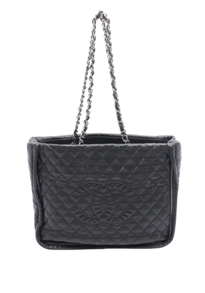 CHANEL Pre-Owned 2011 CC Quilted Lambskin In The Mix Shopping tote bag - Black