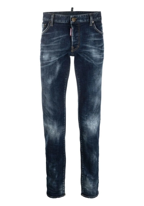 DSQUARED2 flag patch slim-fit jeans - Blue