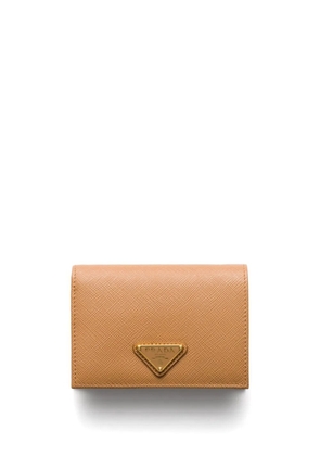 Prada small Saffiano leather wallet - Neutrals