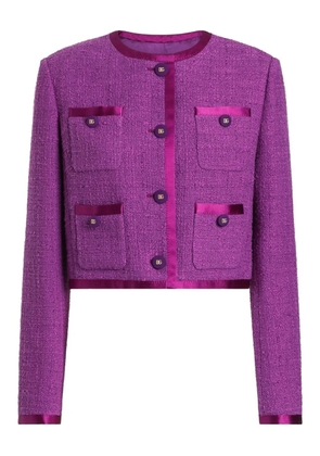 Dolce & Gabbana DNA Rachel tweed single-breasted jacket - Purple