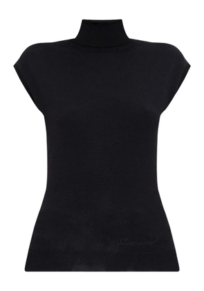 DSQUARED2 cap-sleeve turtleneck top - Black