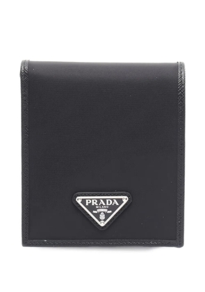 Prada Pre-Owned 2020s logo-plaque wallet - Black