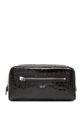 TOM FORD embosssed messenger bag - Black